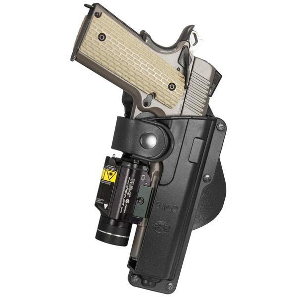 Fobus Roto Tactical Speed Holster Paddle RH T1911RP Full size1911 holds Handgun with Laser or Light