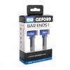 Oxford OX591 Aluminium Motorcycle Bar Ends 1 Blue