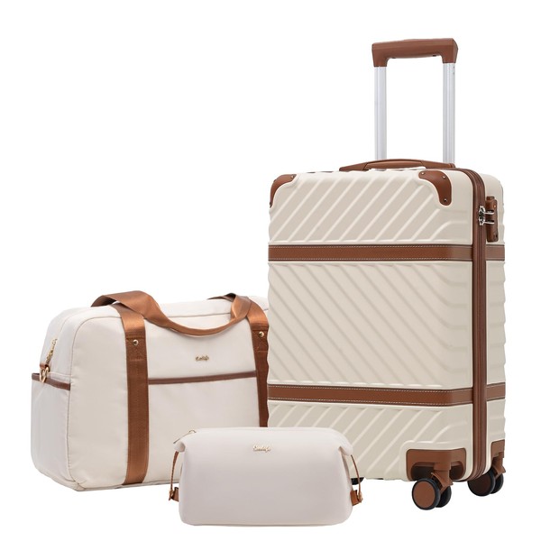 Coolife Luggage Set Suitcase Carry On Luggage PC Hardshell Luggage