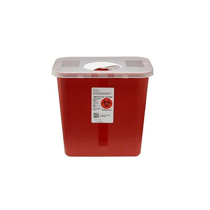 Covidien Sharps 2 Gallon Container with Rotor Lid