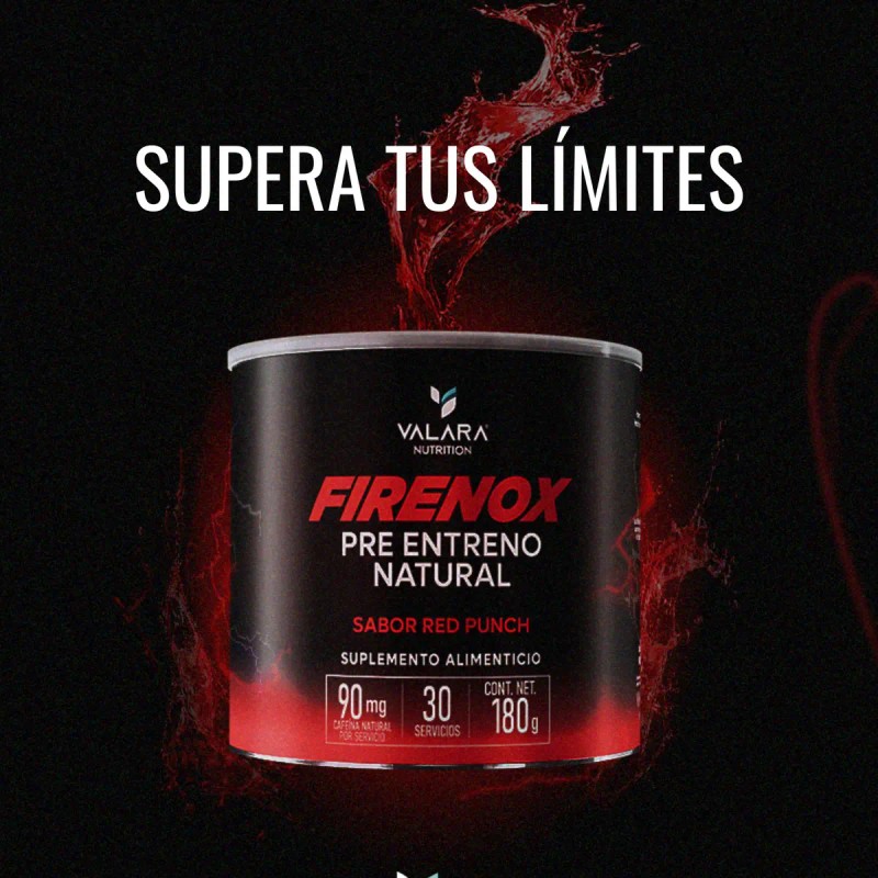 Firenox Pre Entreno Natural Red Punch 180 Polvo Servicios Beta