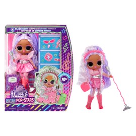 L.O.L. Surprise! Tweens Neon Pop Stars - Kitty K - 1 Fashion Doll, with Backlight Surprises and 10+ Pop Star Fashions and Accessories Including Retro Mic Stand, Present for Kids Ages 4+