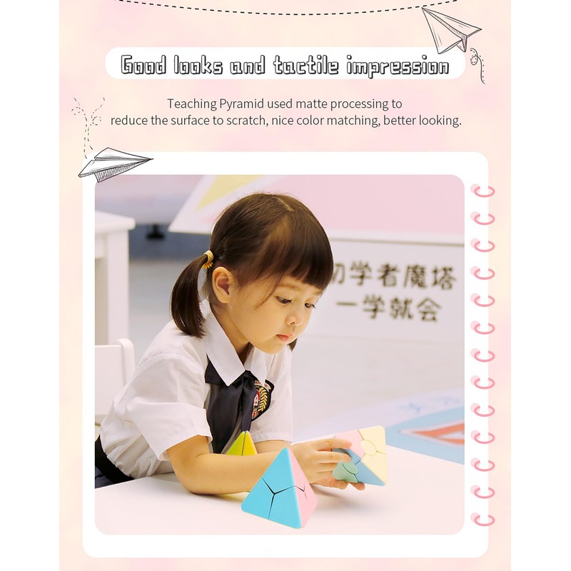 MoYu Corner Twist Pyramid Speed Cube, Triangle Shape Puzzle for