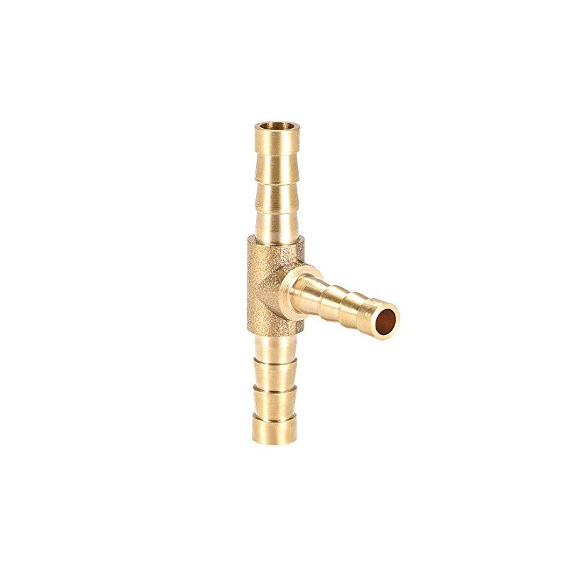 sourcing map Hose Reducer Barb Connection T-shaped 3-Way Connector 6