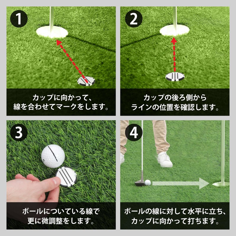 [Magic Pad Marker] Golf Marker Set of 2 with Pouch,
