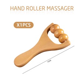 2 Pieces Roller Massager, Wooden Roller Ball Massager, Leg Muscle Relaxer Device, Muscle Massager, Suitable for Men and Women Adults