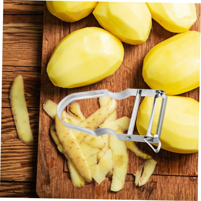 Mikinona 2pcs Stainless Steel Vegetable Peelers for Kitchen Efficient Potato