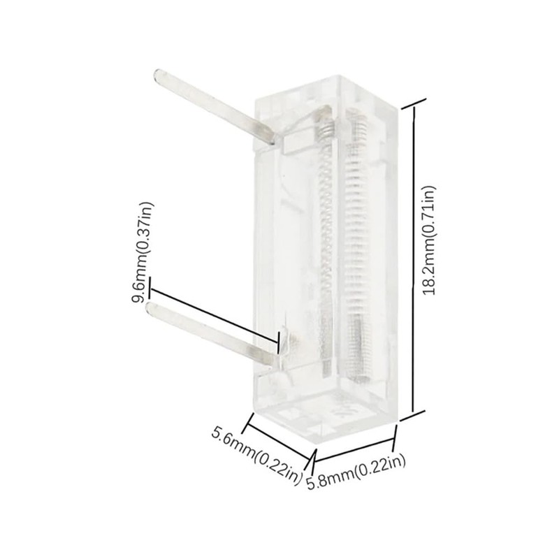 Transparent Spring Vibration Switch SW-280 Angle Tilt Sensor Skates Switch
