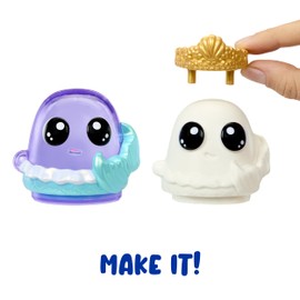 MGA Entertainment DohKins Fantasy Pack Characters, Mermaid, Unicorn, Fairy - Dough Never Dries, Ages 2+