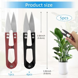 5 Pcs Thread Snips, Yarn Thread Cutter, High-Carbon Steel Sewing Scissors, Mini Small Snips Trimming Nipper Sewing Snips for Stitch, Knitting, Mini DIY Supplies, Crafts