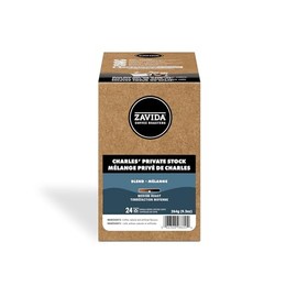 Zavida Charles Private Stock Single Serve Coffee Capsule, Compatible with Keurig K-Cup Brewers, 24-Count