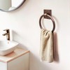 Monarch Abode Metal Round Bathroom Hand Towel Holder for Bathroom