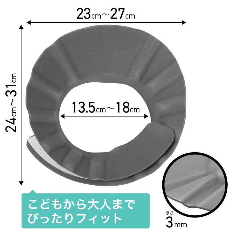 HAKATA PRODUCT Shampoo Hat Baby Adult Velcro Adjustable Size Lightweight