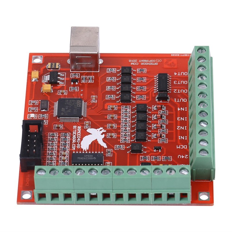 CNC MACH3 USB 4 Axis Motion Control Card, Interface Breakout