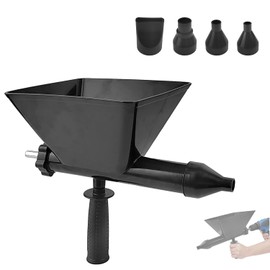 Electric Mortar Grout Gun Pump, Caulking Tool, Portable Cement Grouting Machine, Reusable Cordless Caulking Gun with 4 Nozzles for Efficient Tiling and Masonry Work (Black)