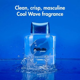 Gillette Series Cool Wave After Shave, Aftershave for Men, After Shave Cologne M