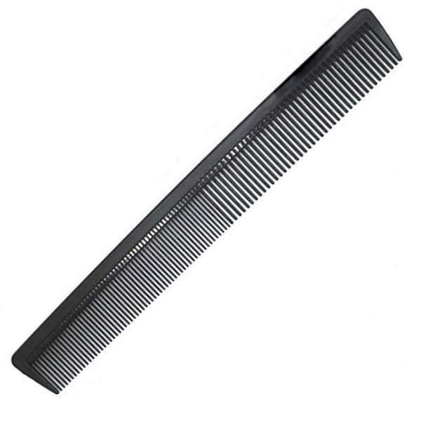 Carbon Fiber Cutting Comb, Professional 8.3” Hair Dressing Comb, Anti Static Heat Resistant Comb For All Hair Types, Fine and Wide Tooth Hair Barber Comb, 1 Pack