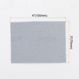 sourcing map 10pcs Mesh Sanding Sheets 320 Grits 3" x 4" Ceramic Abrasive Wet Dry Sandpaper Dust-Free Hook and Loop Abrasive Pads for Car Woodworking Metal Polishing & Grinding