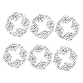Operitacx Vintage Diamant Anhänger Schmuckzubehör Für DIY Schmuckgestaltung Charms Für Halsketten Deko Antik Silberne Farbe 25 * 41mm