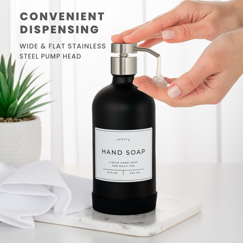 Hand and Dish Soap Dispenser for Kitchen and Bathroom, Set