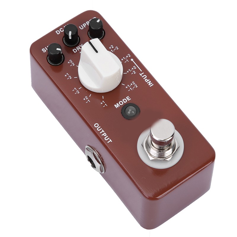 DC 9V/128mA Full Metal Shell Mini Octave Guitar Effect Pedal