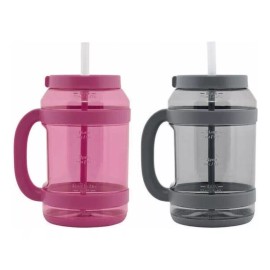 Reduce Botella De 2.36 Lts Con Agarradera Y Pajilla Color Agua