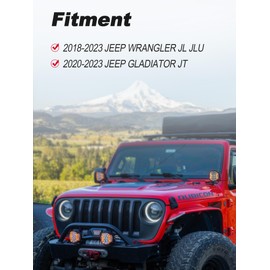 Nilkatss Upgraded Phone& Action Camera Mount for Jeep Wrangler (2018-2023 JL/JLU/4xe) & Gladiator JT (2020-2023) –Dual Aluminum Holder Fits 4.7" to 6.8" Smartphones & GoPro Hero 9-12, Button-Friendly