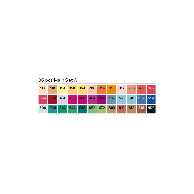 Stylefile 60343601 Marker Set A, Set of 36