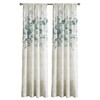 CHF Watercolor Floral Print Single Curtain Panel - Flip Over