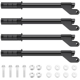 Threlaco 4 Pcs Generator Handle Kit, 15.8 Inch Folding Handles with Assembly Hardware, Outdoor Generator Wheel Accessories, Universal Fit