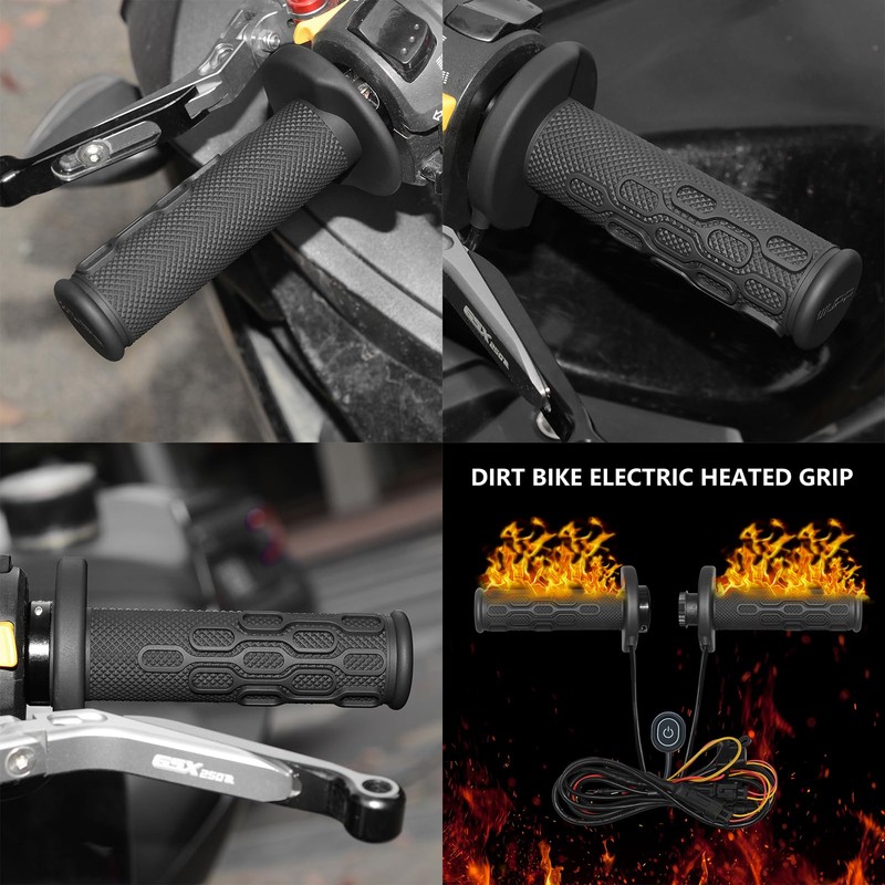 OXWIND Motocross Heated Grips, Heated Grips for Motorcycle Hand Warmer