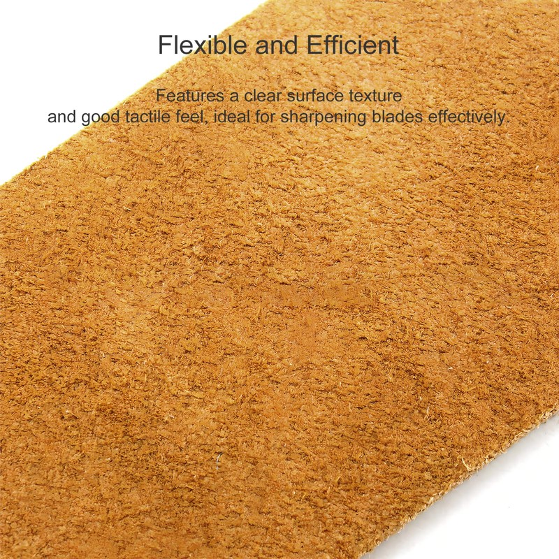 Jaasuee Straight Razor Strop, Leather Sharpening Strap for Barber Use,