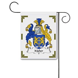 Maher Coat of Arms/Maher Family Crest 11 X 15 Garden Flag – Made in the U.S.A.