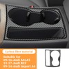 Car Cup Holder Cover Trim, Carbon Car Centre Console Water