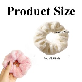 5Pcs Colorful Girls Hair Scrunchies Ponytail Holders Big Scrunchie Hair Ties Elastic Soft Ponytail Holder Ponytail Holders Hair Scrunchies Soft Elastic Hair Bands Hair Accessories for Girls and Wo