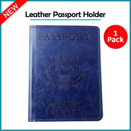 Fenzer B2G1 FREE Leather Passport Vaccine Card Passport Holder Travel Wallet Cover Case
