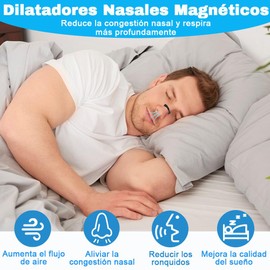 COTIACCV Dilatadores Nasales Magnéticos, Tiras Nasales Antironquidos, Cómodo de Llevar, Puede Mejorar la Respiración y Aliviar la Congestión Nasal, Ideales para el Hogar, Deportes y Viajes (15 pares)