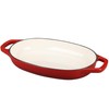 EDGING CASTING Enameled Cast Iron Oval Dutch Oven Pot with