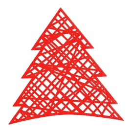 Vianney Juego De 4 Manteles Individuales Navidad Noche Buena Vianney