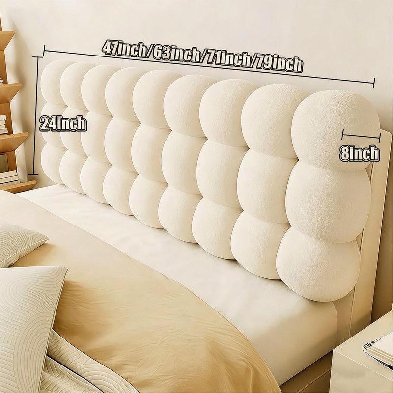 Headboard Pillow Queen Upholstered Bed Wall Mounted Headboard Resting Back