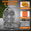 Baker's Friend Multi Pizzelle Maker Electric, Stroopwafel Iron, 4 x