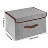 OWill Foldable Storage Boxes with Lids, Fabric Storage Cubes with