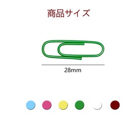 BRIIKPP 200pcs Color Zem Clips 6 Colors 28mm