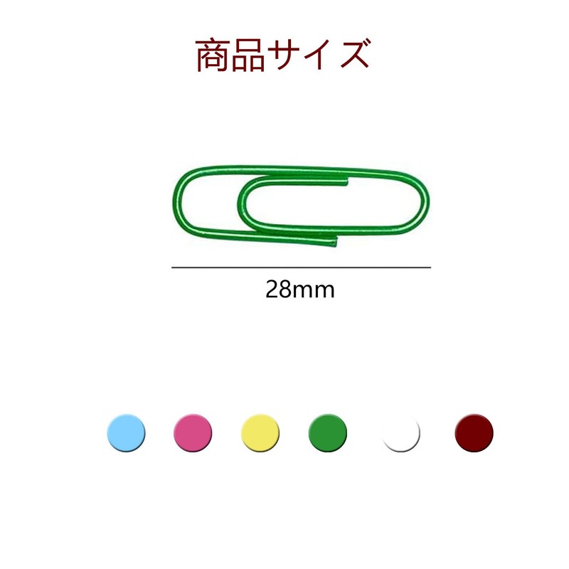 BRIIKPP 200pcs Color Zem Clips 6 Colors 28mm