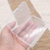 Cisolen 10Pcs Small Plastic Containers with Lids Mini Rectangular Empty