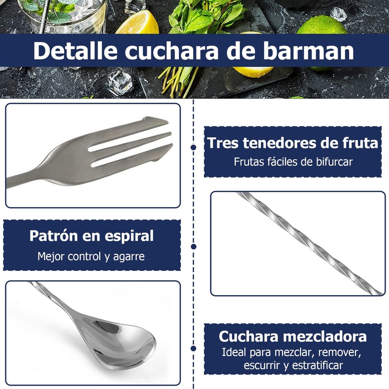 Muddler De Cóctel De Acero Inoxidable, Muddler Para Cócteles, Cocktail
