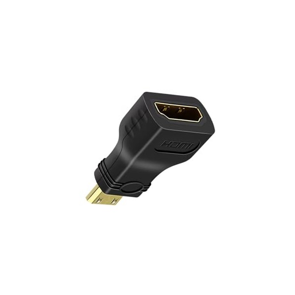 RIMZAR - Adaptador Mini HDMI Macho a HDMI Hembra,4K 60Hz,