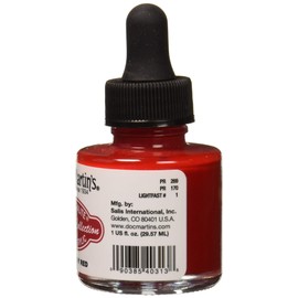 Dr. Ph. Martin's Spectralite Private Collection Liquid Acrylics (3PC) Arcylic Paint Bottle, 1.0 oz, Ruby Red