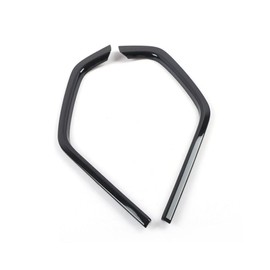 ANUNFRRE Car Accessories Fit For Toyota RAV4 2019 2020 2021 2022 ABS Front Upper Grille Mesh Cover Trim （black） 2PCS Set