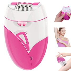 Electrica Depiladora para Mujer Portátil - Afeitadora y Recortadora para Mujer, sin Dolor, Inalámbrico, Depilación para Axilas, Piernas, Brazos(Rosado)